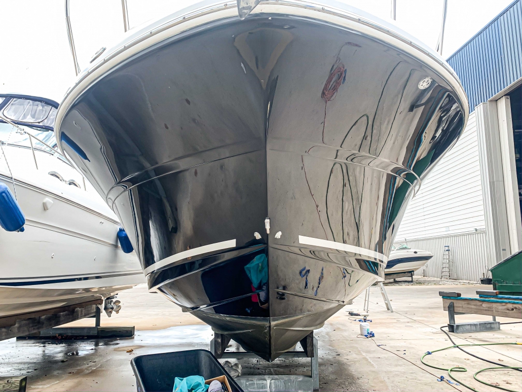 Sea Ray 340 Top side detailing boat detailing portfolio