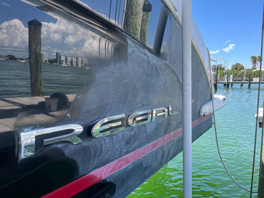 Regal 33 boat detailing portfolio