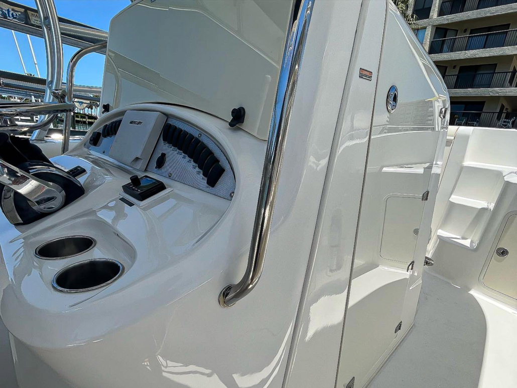 Boston Whaler 32 boat detailing portfolio